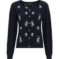 Damen Strickjacke mit Stickereien