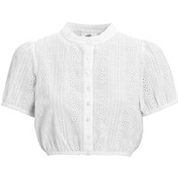 Damen Dirndl-Bluse mit Lochstickerei