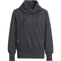 Damen Sweatshirt mit Zopfmuster