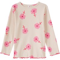 Mädchen Langarmshirt mit Allover Muster