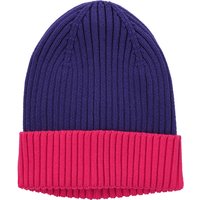 Mädchen Strickmütze zweifarbig