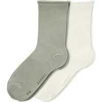 2 Paar Damen Socken mit Viskose