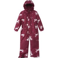 Mädchen Schneeoverall mit Einhorn-Allover