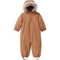 Baby Schneeoverall mit Fellkapuze