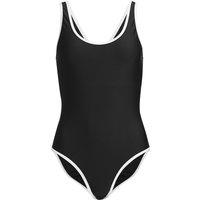 Damen Shape-Badeanzug mit Kontrastpaspel