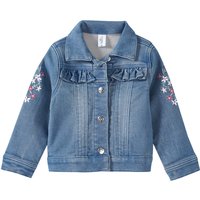 Baby Jeansjacke mit Blumen-Stickerei