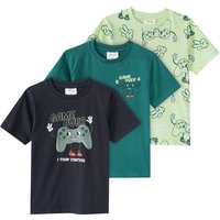 3 Jungen T-Shirts mit Gaming-Prints