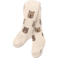 Newborn Frottee-Strumpfhose mit Bär-Motiv