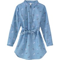 Mädchen Kleid mit Pferde-Allover