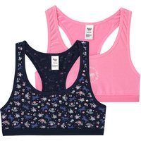 2 Mädchen Bustiers mit Pferde-Motiven