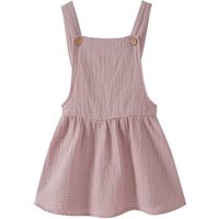 Mädchen Musselin-Latzkleid mit Elastikbund