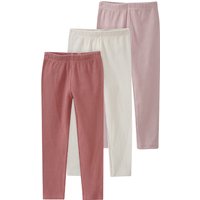 3 Kinder Leggings mit Rippstruktur