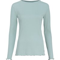 Damen Langarmshirt in gerippter Struktur