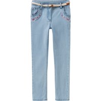 Mädchen Skinny-Jeans mit Flechtgürtel