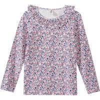 Mädchen Langarmshirt mit Rippqualität