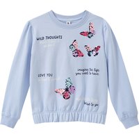 Mädchen Sweatshirt mit Pailletten