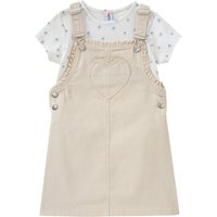 Mädchen Latzkleid und T-Shirt im Set