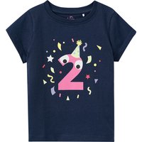 Mädchen T-Shirt mit Geburtstagszahl 2