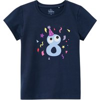 Mädchen T-Shirt mit Geburtstagszahl 8