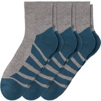 3 Paar Herren Trekking-Sneaker-Socken meliert