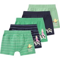 5 Jungen Boxer mit Tier-Motiven