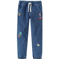 Jungen Pull-on-Jeans mit Stickereien