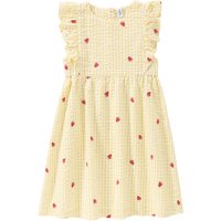 Mädchen Kleid mit Erdbeer-Allover