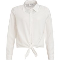 Damen Hemdbluse mit Knoten-Detail