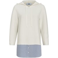 Damen Strickpullover mit Blusen-Layer