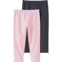 2 Mädchen Capri-Leggings im Basic-Look