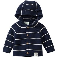 Newborn Strickjacke mit Öhrchen an der Kapuze