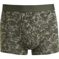 Herren Retroshorts mit Blättern allover