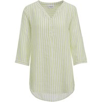 Damen Leinen-Bluse mit Streifen