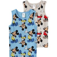 2 Micky Maus Unterhemden mit Bio-Baumwolle