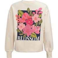 Damen Umstands-Sweatshirt mit floralem Motiv