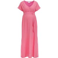 Damen Umstands-Kleid mit Karo-Muster