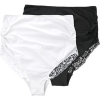 2 Damen Umstands-Slips mit Spitze