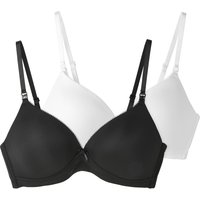 2 Damen Still-BHs unifarben