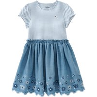 Mädchen Kleid mit Blumen-Stickerei
