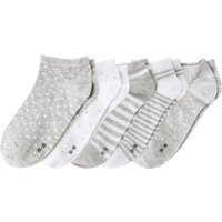 5 Paar Damen Sneaker Socken im Muster-Mix