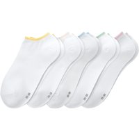 5 Paar Damen Sneaker-Socken mit Effektgarn