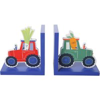 2er Set Buchstützen mit Traktor-Motiven