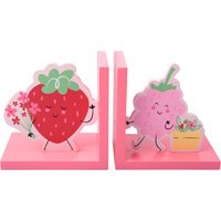 2er Set Buchstützen mit Frucht-Motiven