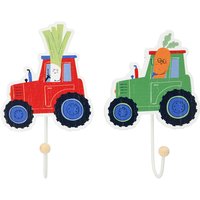 2 Kleiderhaken in Bauernhof-Optik