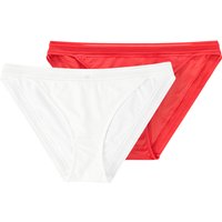 2 Damen Slips mit dezentem Muster