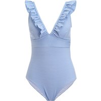 Damen Badeanzug mit Seersucker-Struktur