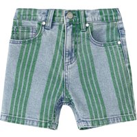 Jungen Jeansshorts mit Streifen-Allover