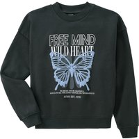 Mädchen Sweatshirt mit gummiertem Print