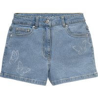 Mädchen Jeans-Shorts mit Schmetterlingen