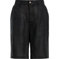 Herren Leinen-Shorts in Unifarben